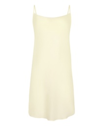 Robe nuisette en satin Minimal - Jaune, Jaune, coloris