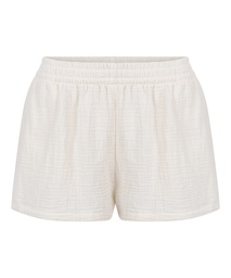 Short en mousseline - Blanc, Blanc, coloris