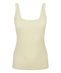 Débardeur Pointelle - Jaune, Jaune, coloris