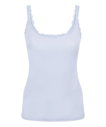 Débardeur Pointelle - Bleu, Bleu, coloris