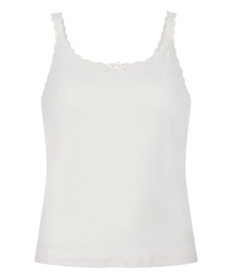 Débardeur Pointelle - Blanc, Blanc, coloris