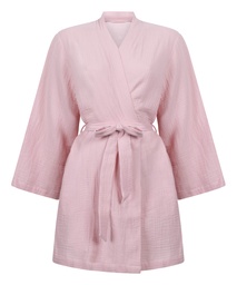 Robe courte en mousseline - Rose, Rose, coloris