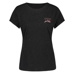 Short-Sleeved Pyjama Top - Black, Noir, coloris