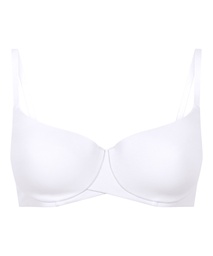 Soutien-gorge à armatures rembourré en coton - Blanc, Blanc, coloris