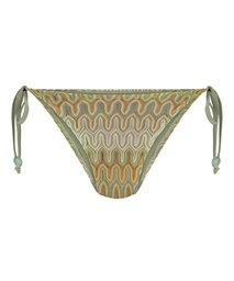 Bas de bikini à jambe haute Cali - Vert, Vert, coloris
