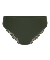 Slip brésilien iInvisible Lace Back - Vert, Vert, coloris