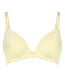 Soutien-gorge à armatures rembourré Pointelle - Jaune, Jaune, coloris