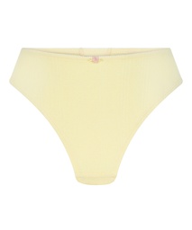 Culotte brésilienne Pointelle - Jaune, Jaune, coloris