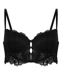 Soutien-gorge à armatures rembourré longline Posie - Noir, Noir, coloris