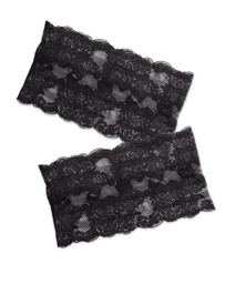 Bandes de cuisses anti-frottements en dentelle - Noir, Noir, coloris
