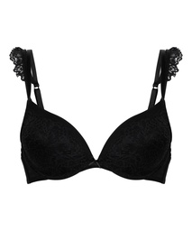 Soutien-gorge à armatures préformé push-up Posie - Noir