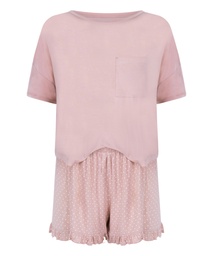 Pyjama en jersey - Rose, Rose, coloris