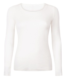 Top de pyjama Coton - Blanc, Blanc, coloris