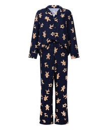 Gingerbread Pyjama Set - Blue, Bleu, coloris