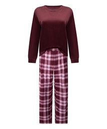 Velvet Pyjama Set - Purple, Violet, coloris