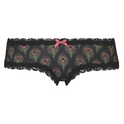 V-Shaped Microfibre Brazilian - Black, Noir, coloris