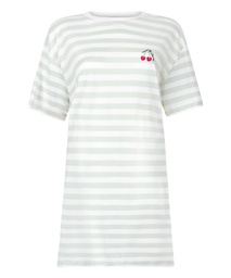 Round Neck Nightshirt - Green, Vert, coloris
