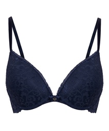 Soutien-gorge à armatures préformé push-up Marine - Bleu, Bleu, coloris