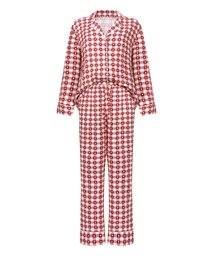Pyjama en sergé - Rouge, Rouge, coloris