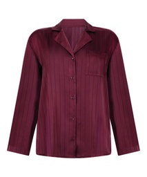 Veste en satin à rayures - Violet, Violet, coloris