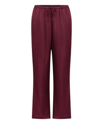 Pantalon à rayures en satin - Violet, Violet, coloris