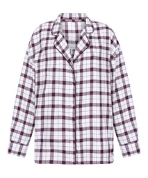Haut de Pyjama Flanel - Blanc, Blanc, coloris
