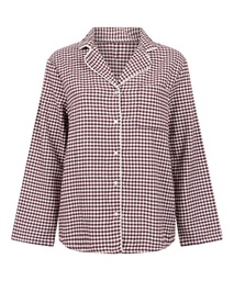 Haut de pyjama Flanel Essentials - Violet, Violet, coloris