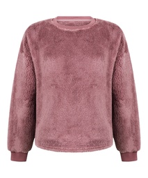 Top à manches longues Fluffy Fleece - Rose, Rose, coloris