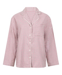 Haut de pyjama Flanel Essentials - Violet, Violet, coloris