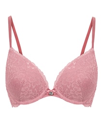 Soutien-gorge à armatures préformé push-up Marine - Rose, Rose, coloris