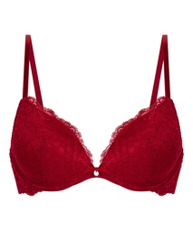 Soutien-gorge à armatures préformé push-up Marine - Rouge