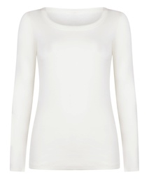 Top de pyjama Coton - Blanc, Blanc, coloris