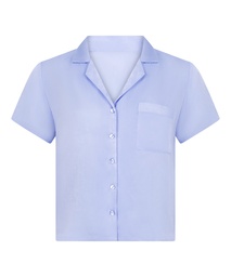 Veste à manches courtes en satin - Violet, Violet, coloris