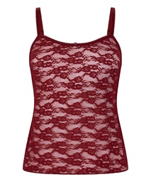 Caraco en dentelle intégrale - Rouge, Rouge, coloris