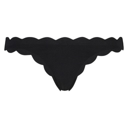Scallop Rio Bikini Bottoms - Black, Noir, coloris