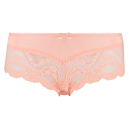 Lacey Microfibre Brazilian - Pink, Rose, coloris