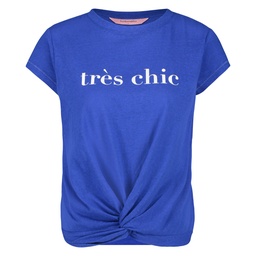 Short sleeve jersey pyjama top - Blue, Bleu, coloris