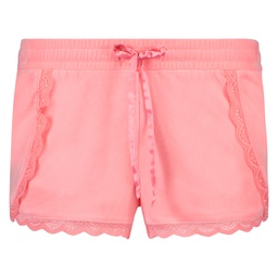Velvet Lace Shorts - Orange, Orange, coloris