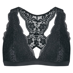 Halter racerback bralette - Black, Noir, coloris
