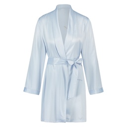 Satin Kimono Bridal - Blue, Bleu, coloris