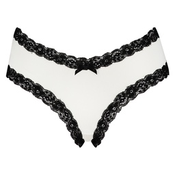 V-Shaped Microfibre Brazilian - White, Blanc, coloris