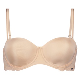 Angie Padded Strapless Underwired Bra - Beige, Beige, coloris