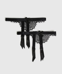 Jarretelles Private - Noir, Noir, coloris