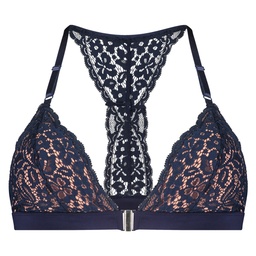 Marina Padded Triangle Bralette - Blue, Bleu, coloris