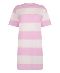 Chemise de nuit à col rond - Rose, Rose, coloris