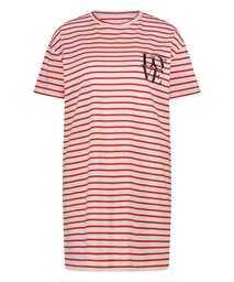 Chemise de nuit à col rond - Rouge, Rouge, coloris