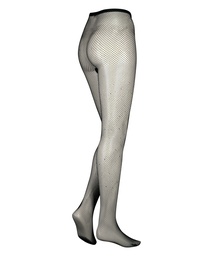 Collants Fishnet Rhinestone - Noir, Noir, coloris