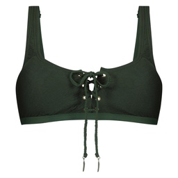Amazonia Bikini Crop Top - Green, Vert, coloris