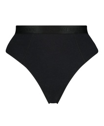 Cutie high cut thong - Black, Noir, coloris