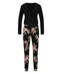 Nursing pyjama set - Black, Noir, coloris